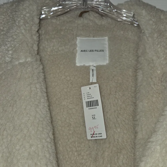 Avec Les Filles Brown and Cream Teddy Jacket - Picture 5 of 6